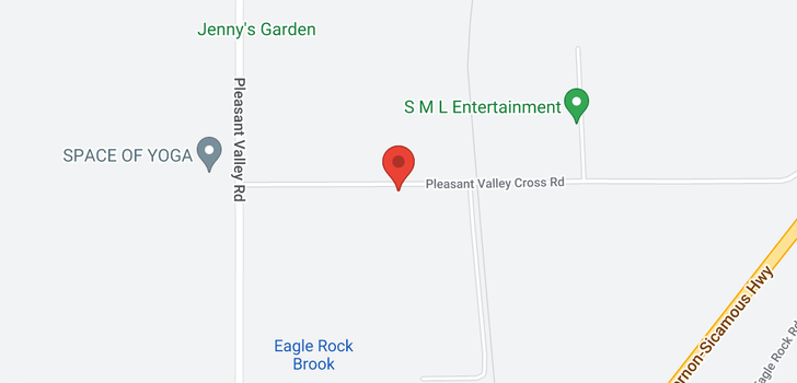 map of 255 Pleasant Valley Cross Road